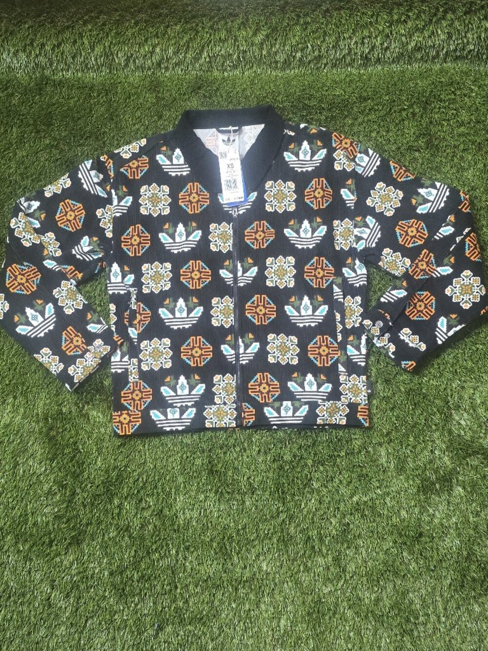 Adidas Men’s Monogram Allover Print Loose Coach Jacket, Size XS, JY2998 $120.00